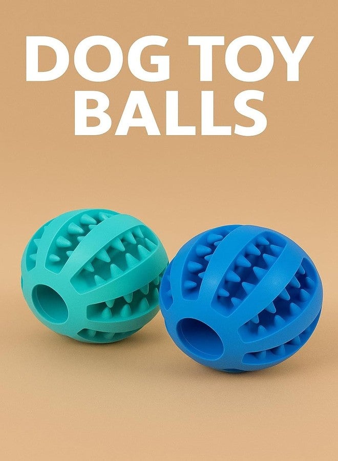 RoverPets Nontoxic Bite Resistant Teething Toys Balls for Small/Medium/Large Dog and Puppy Cat, Dog Pet Food Treat Feeder Chew Tooth Cleaning Ball Exercise Game IQ Training Ball - Image 2